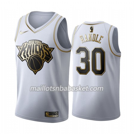 Maillot Homme New York Knicks Julius Randle 30 2019-20 Nike Blanc Golden Edition Swingman